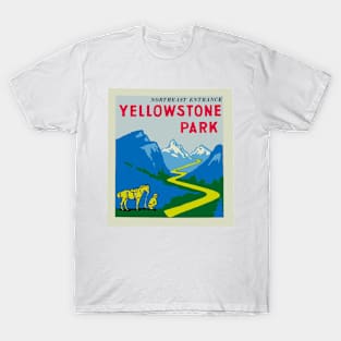 Vintage Yellowstone National Park Decal T-Shirt